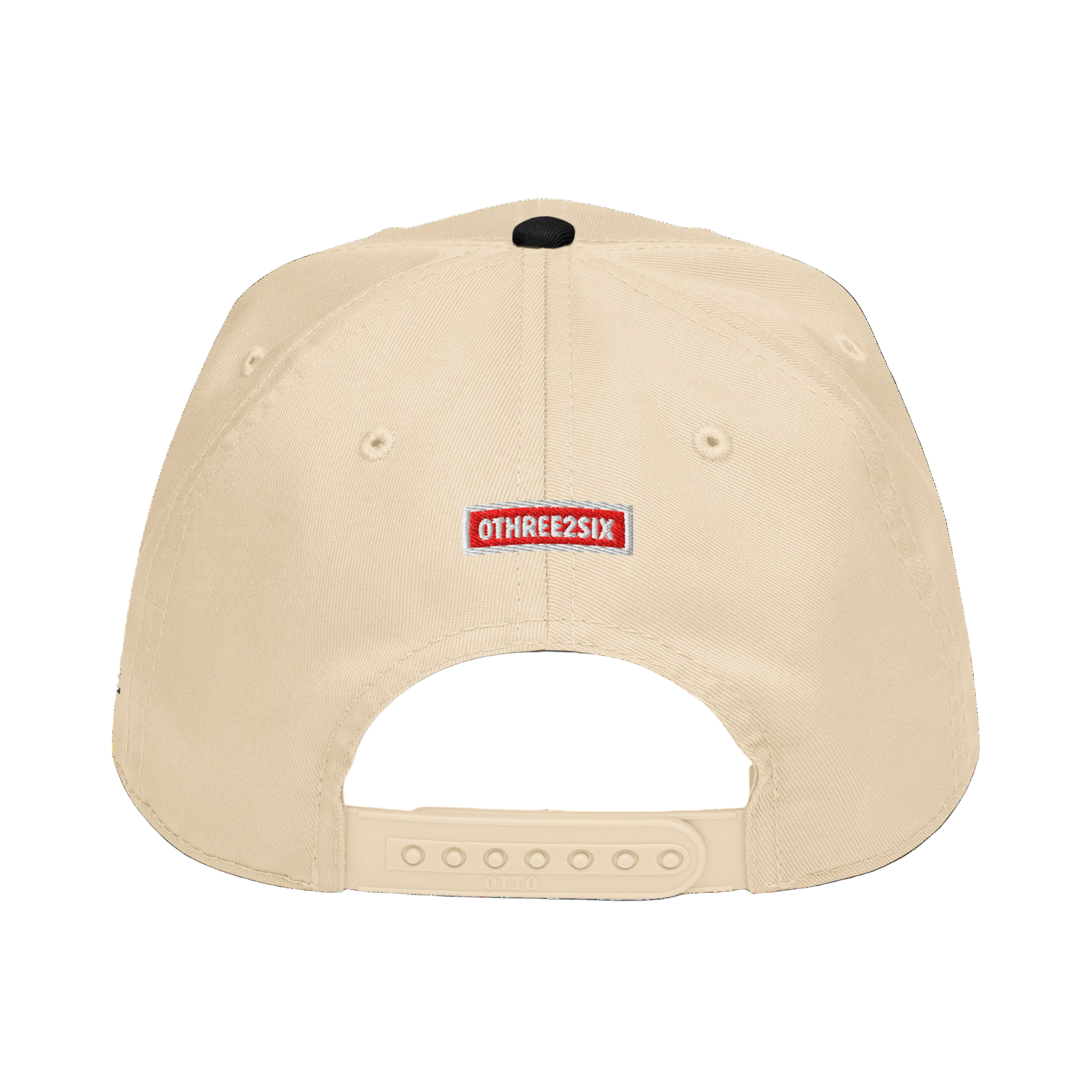 Cursive Black 5 Panel Cap