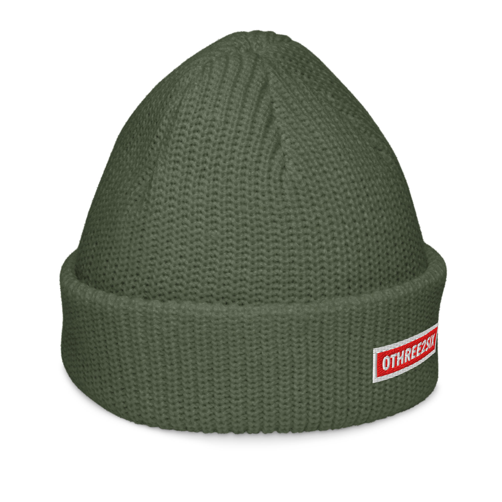 Olive Fisherman Beanie