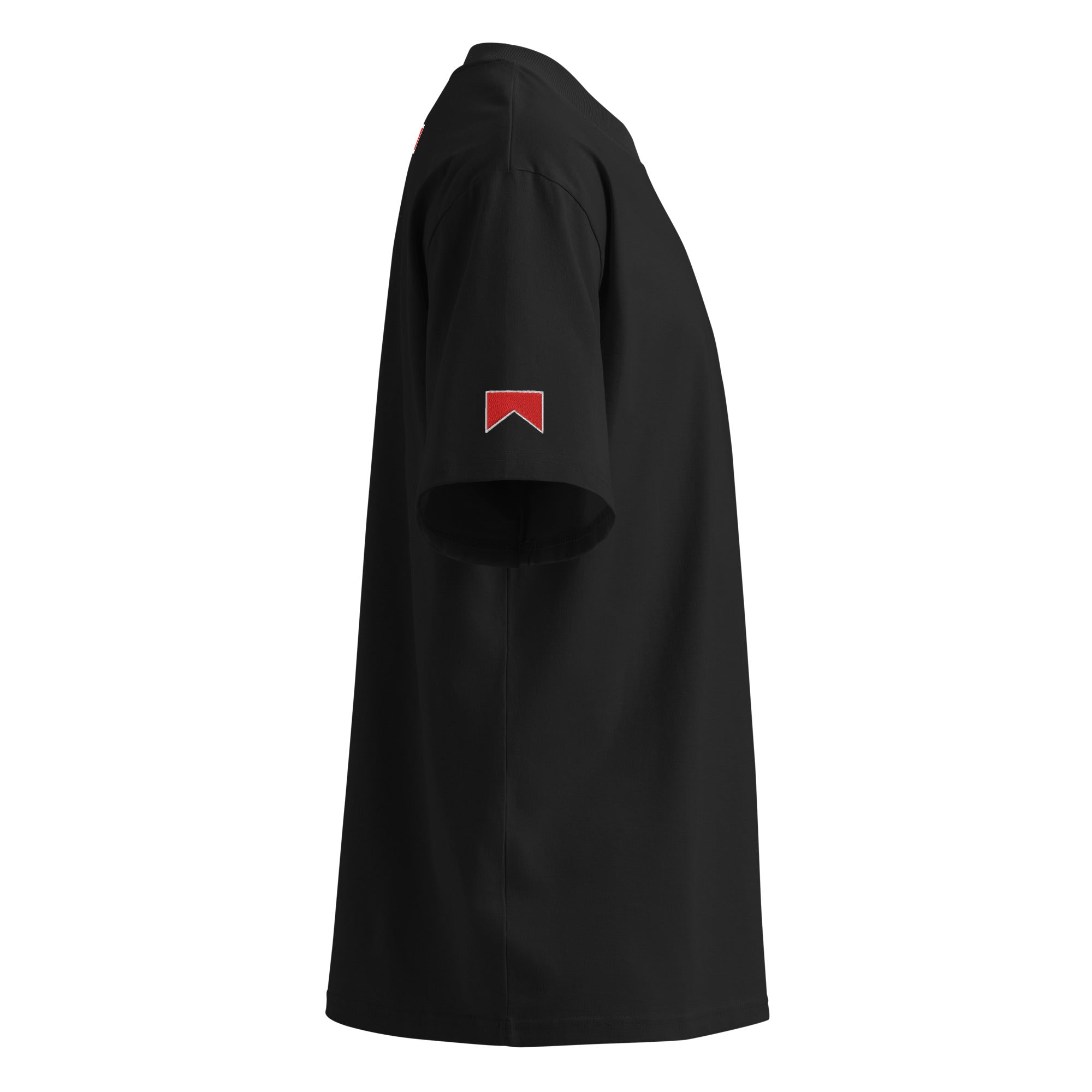 Black Anagram High Neck T-Shirt