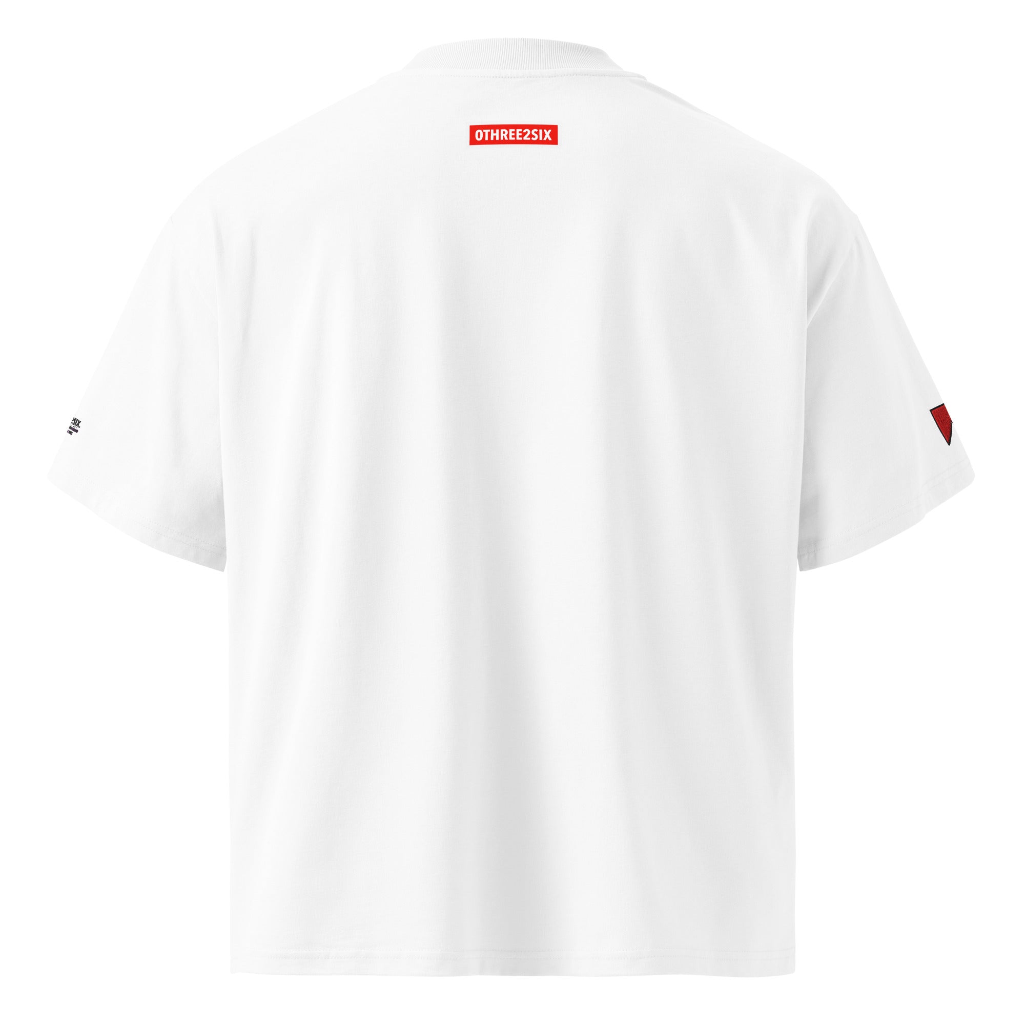 White Anagram High Neck T-Shirt