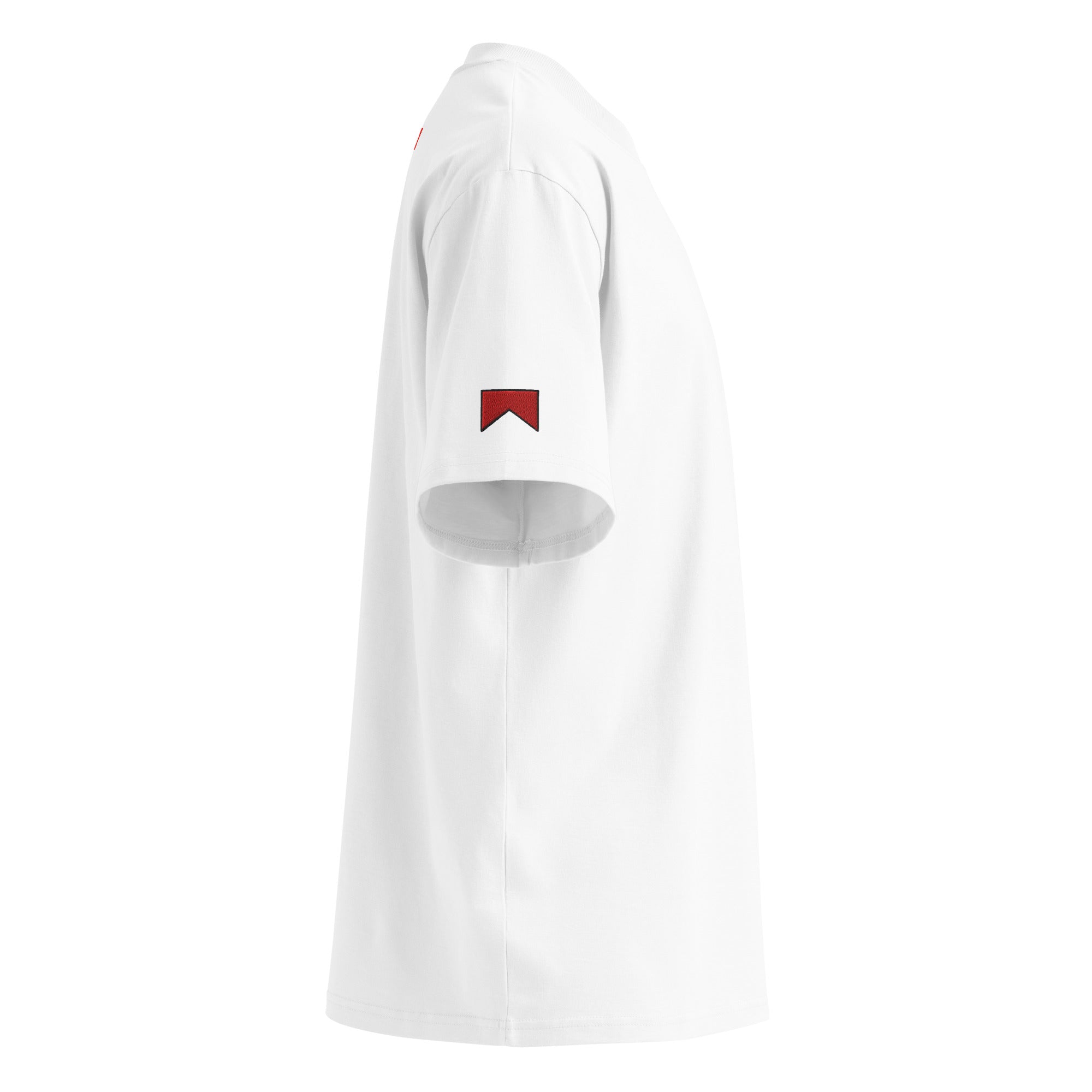 White Anagram High Neck T-Shirt