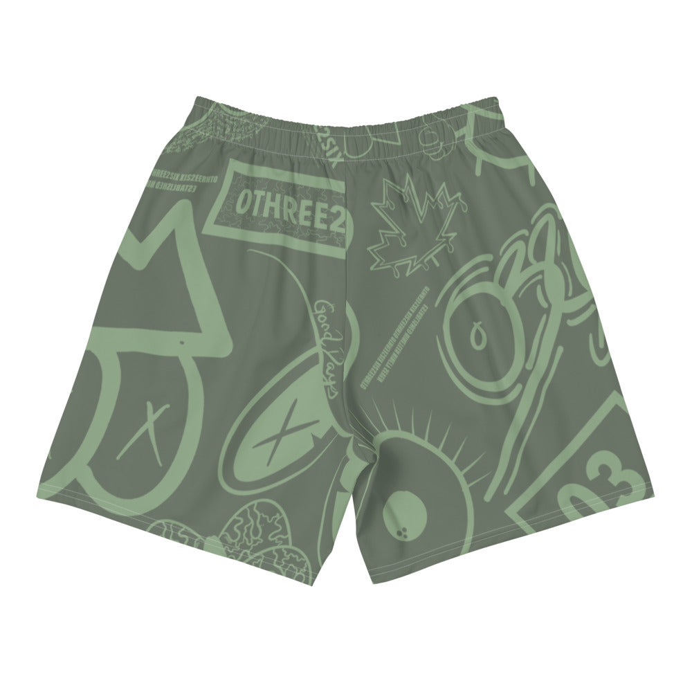 Green Stone Chalk Shorts