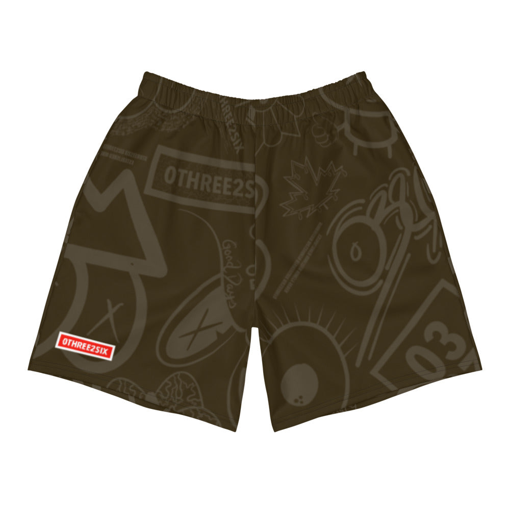 Brown Chalk Shorts