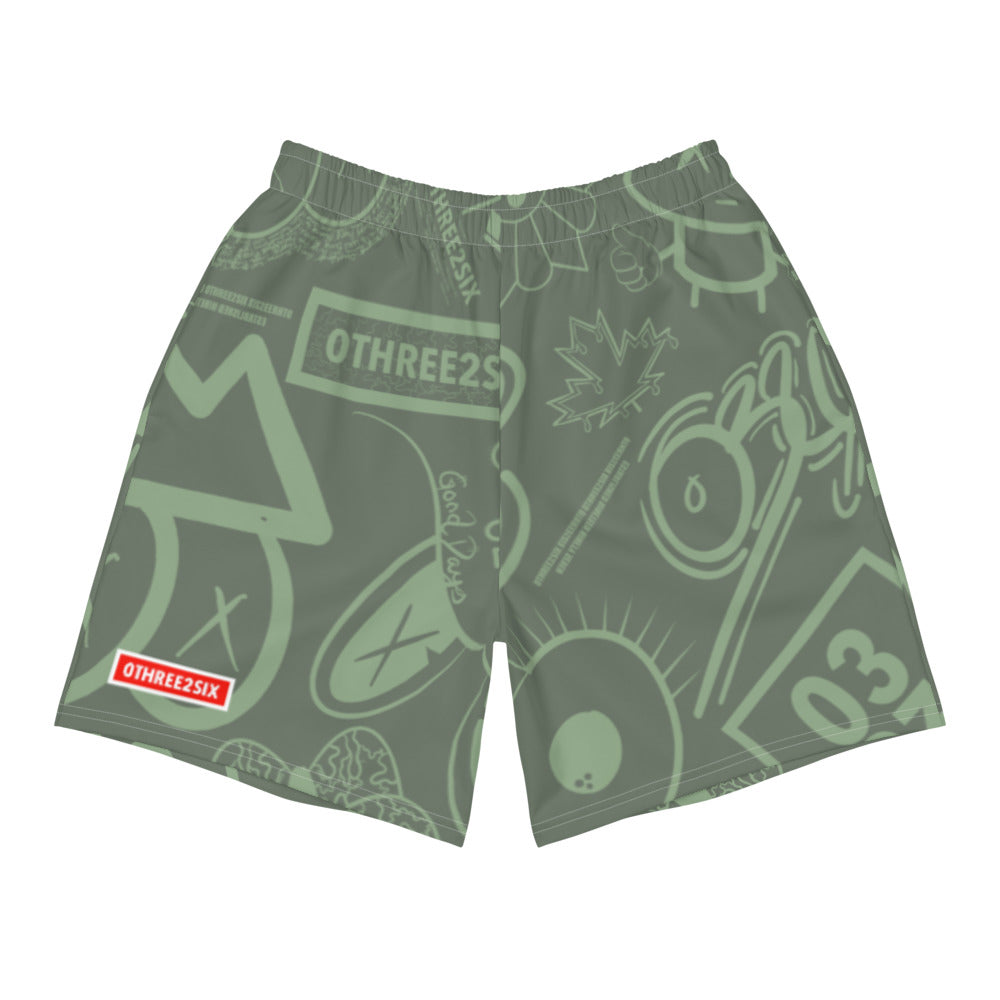 Green Stone Chalk Shorts