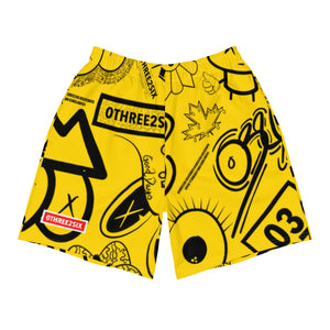 Open image in slideshow, Yellow Chalk Shorts
